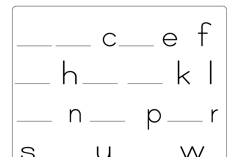 Lowercase Alphabet Worksheet