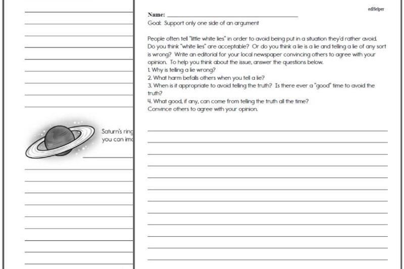 4th Grade Writing Worksheets Printables Free