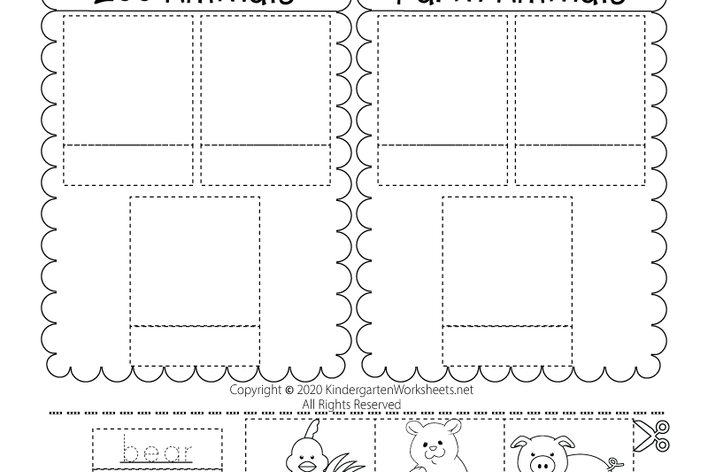 Sorting Worksheets For Kindergarten Free