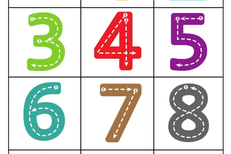 Free Printable Numbers 1 10 Preschool
