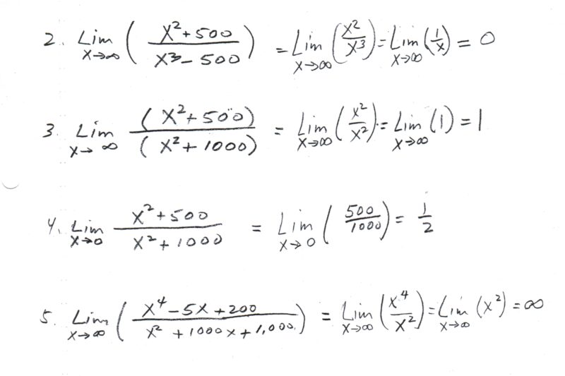 Free Printable Worksheets Evaluating Limits