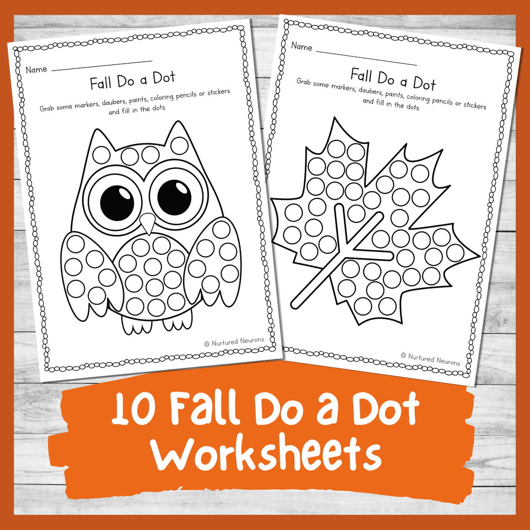 Preschool Printables Dot Dabers
