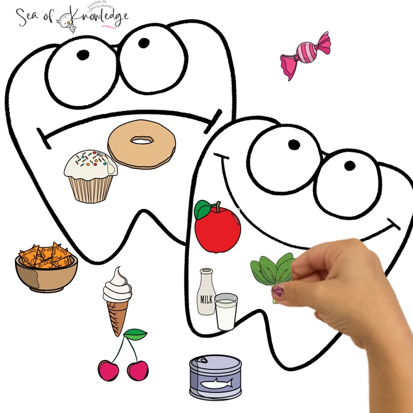 10 Epic Dental Health Preschool Crafts Printable Sorting Craft 