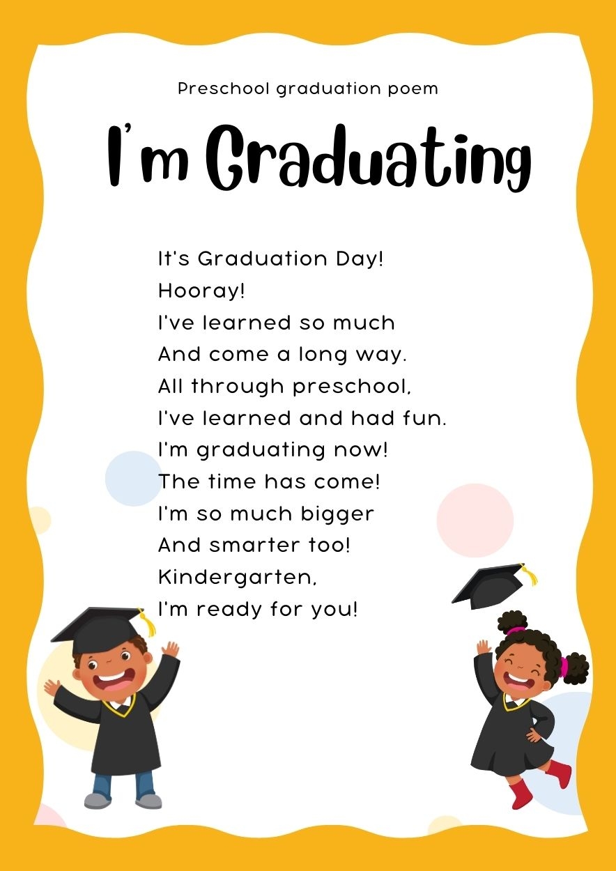 10 Farewell Preschool Graduation Poems To Cherish Big Day
