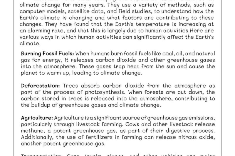 Science Reading Comprehension Worksheets Middle School