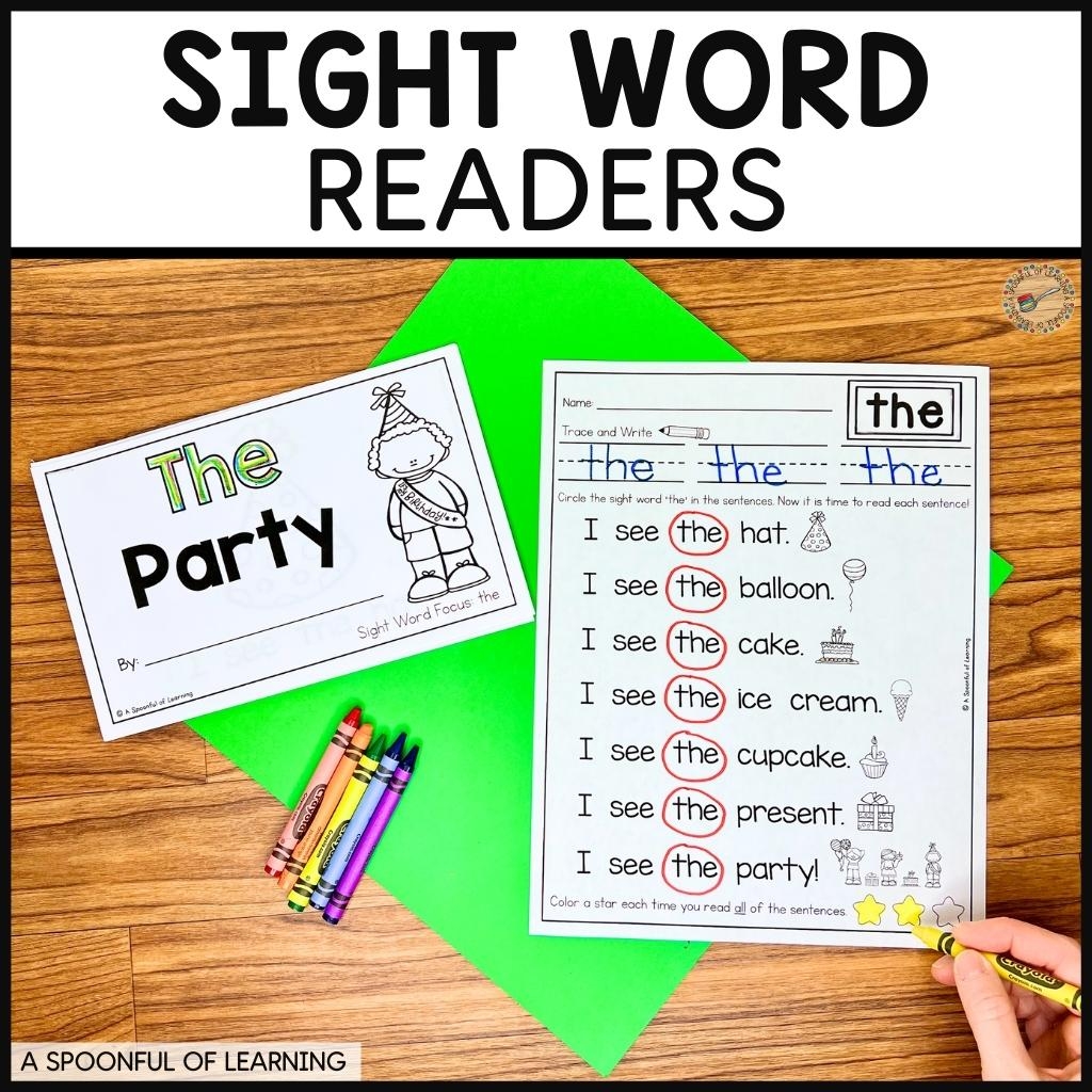 100 Printable Sight Word Readers For Kindergarten A Spoonful Of Learning 100 Printable Sight Word Readers For Kindergarten A Spoonful Of Learning