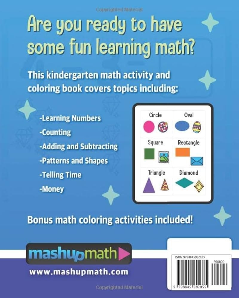 101 Kindergarten Math Worksheets Book Super Fun Math Activities 