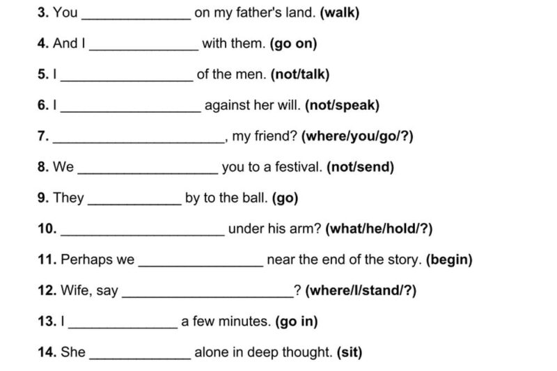 Present Continuous Printable Worksheets Free
