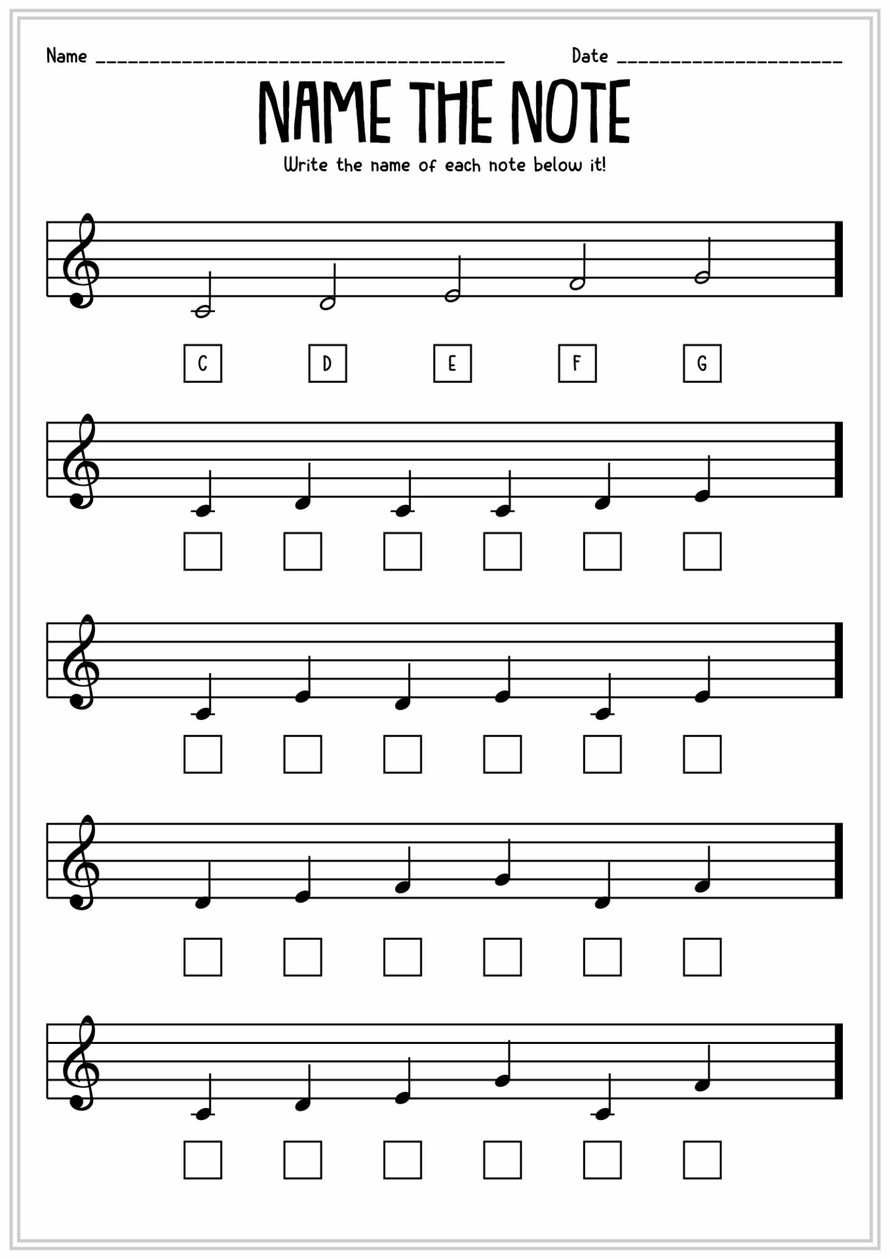 11 Music Theory Worksheets Note Value Free PDF At Worksheeto Worksheets Library