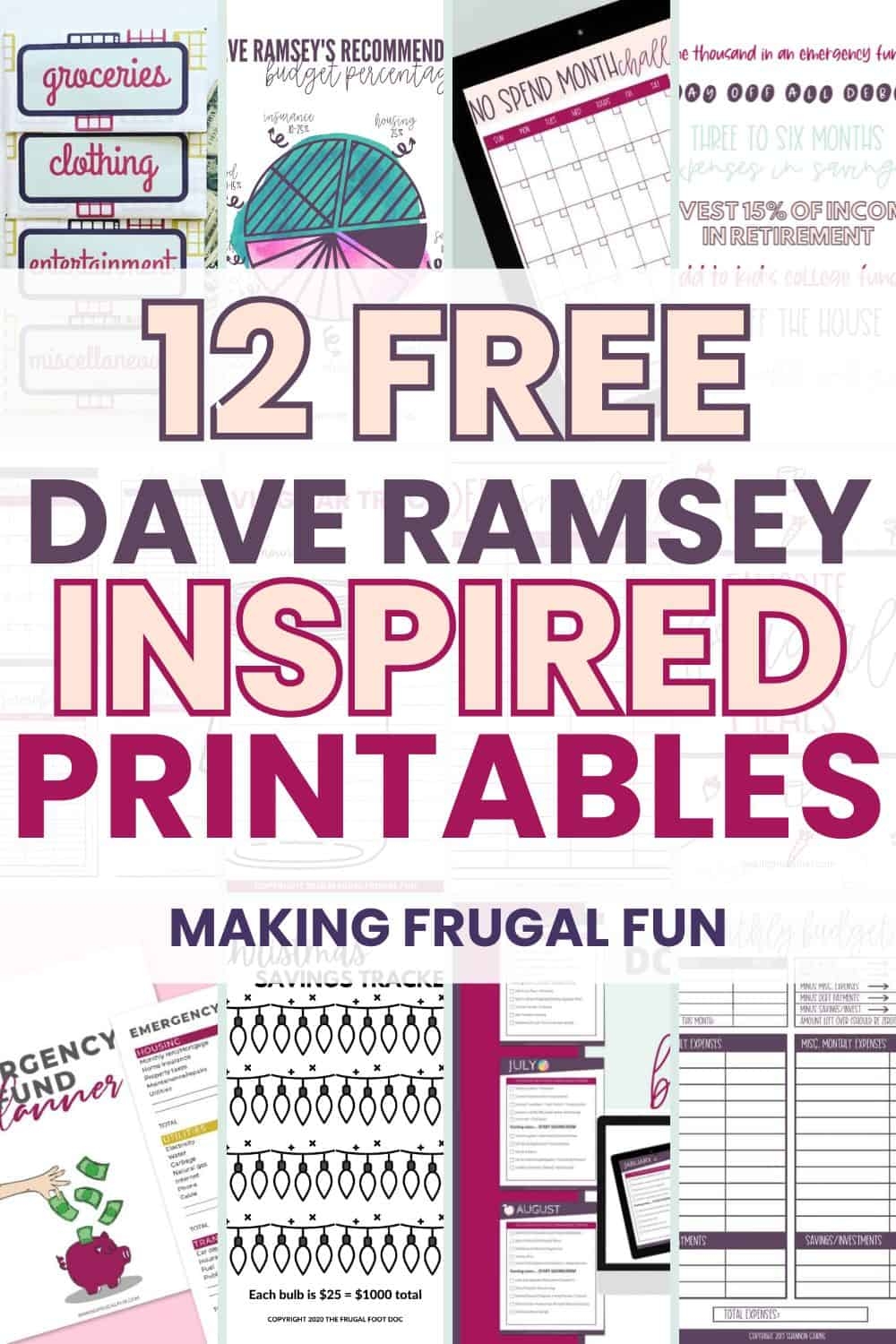 Printable Budget Worksheet Dave Ramsey Free
