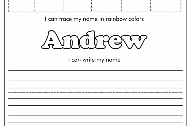 My Name Is Printable Preschool