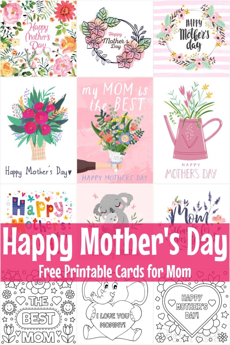 Printable Mothers Day Cards For Preschoolers