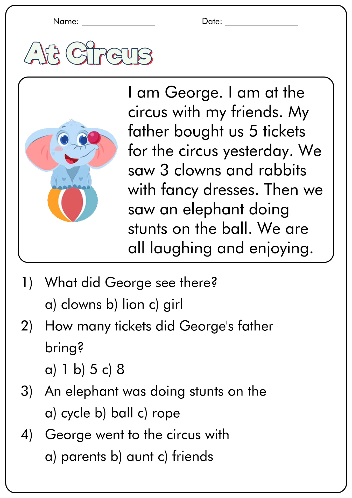 15 First Grade Reading Comprehension Worksheets Free PDF At Worksheeto