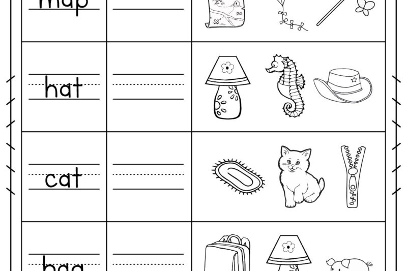 Printable Language Worksheets For Kindergarten