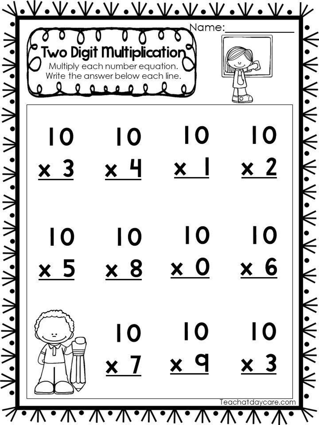 15 Printable Two Digit Multiplication Worksheets Numbers 10 20 15 Printable Two Digit Multiplication Worksheets Numbers 10 20
