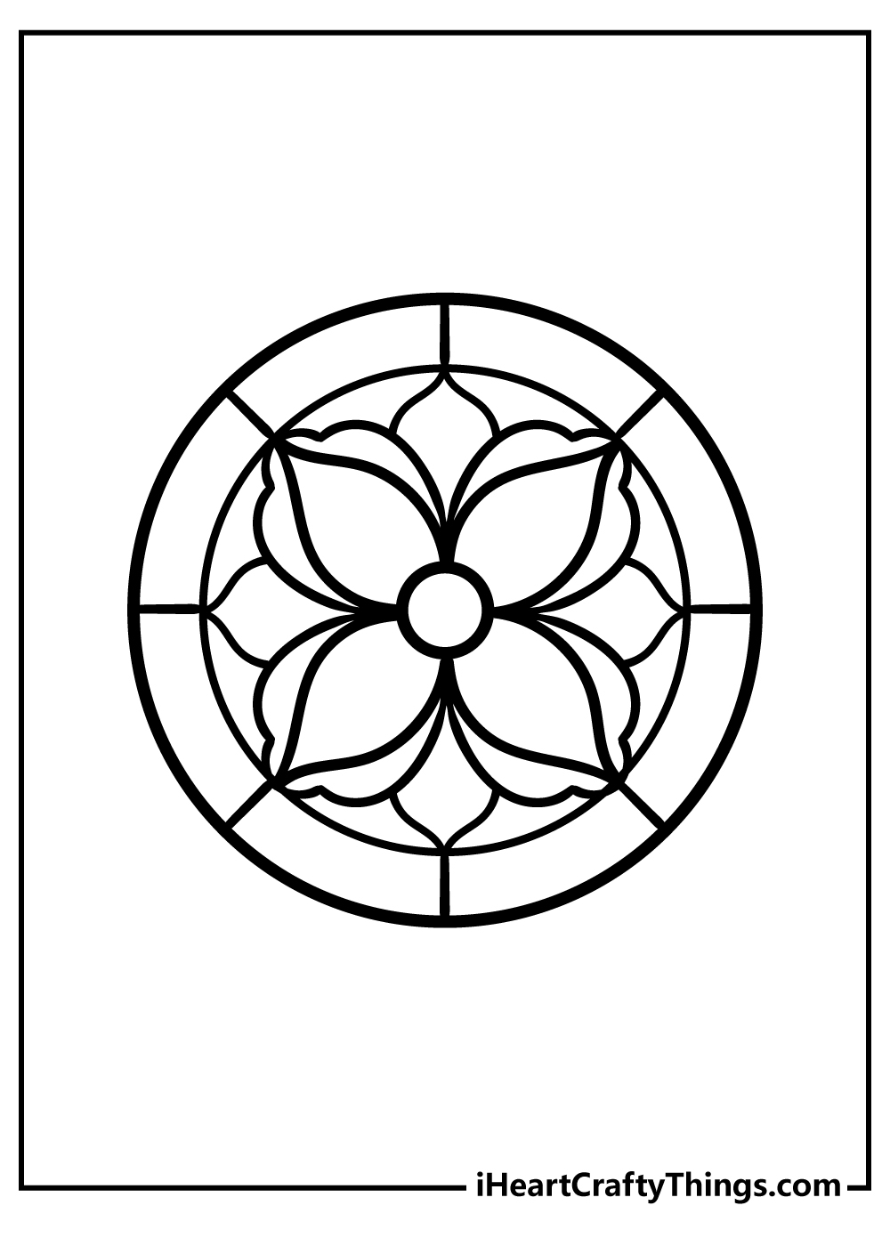 15 Stained Glass Pages 100 Free Printables