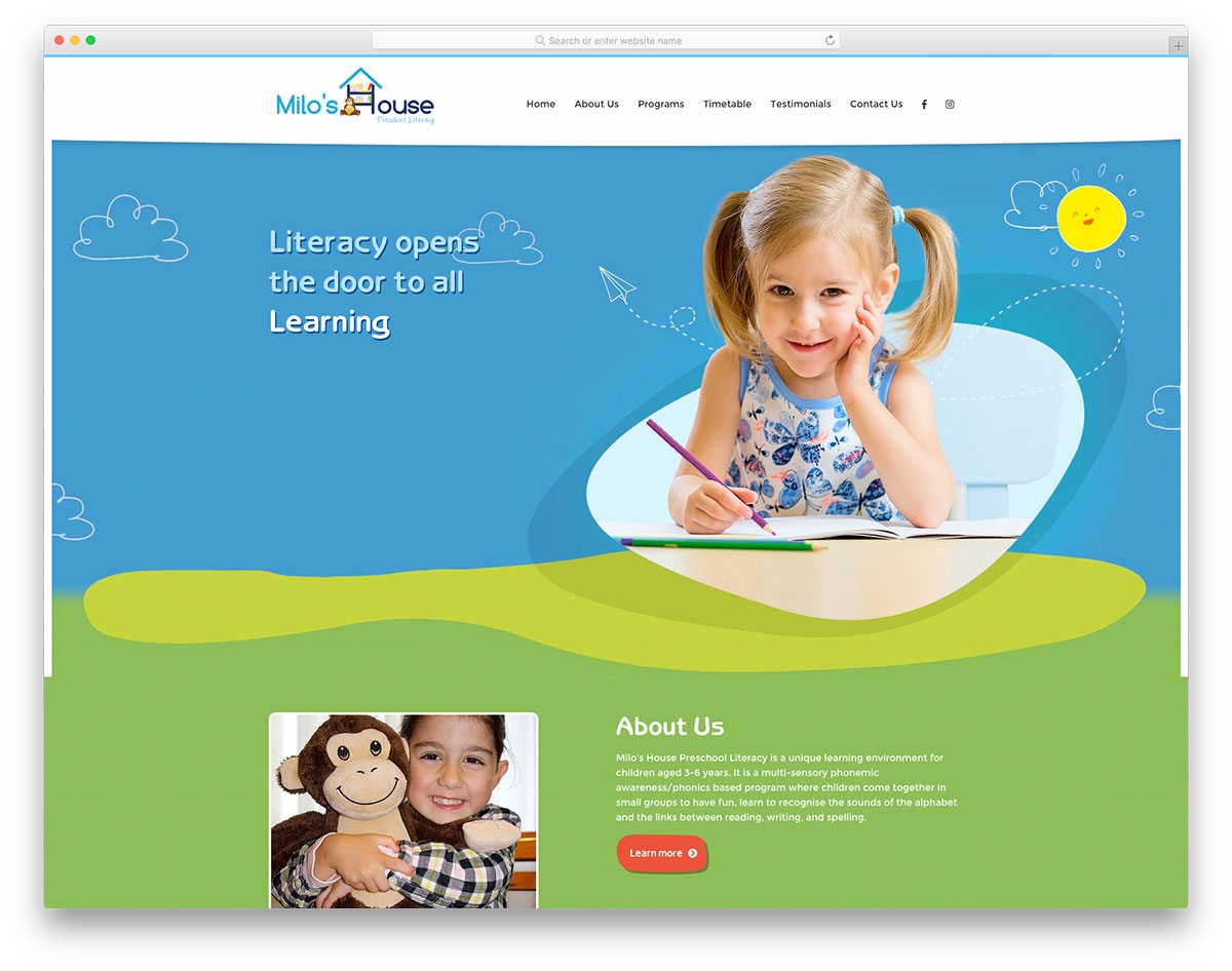 17 Best Preschool U0026 Kindergarten Websites For Inspiration 2025 Colorlib