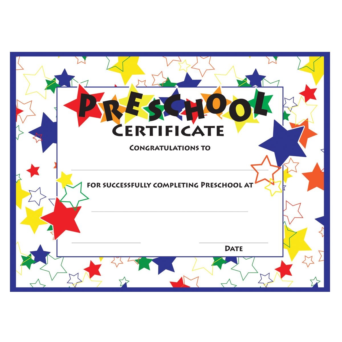 18 Preschool Certificate Templates PDF Worksheets Library