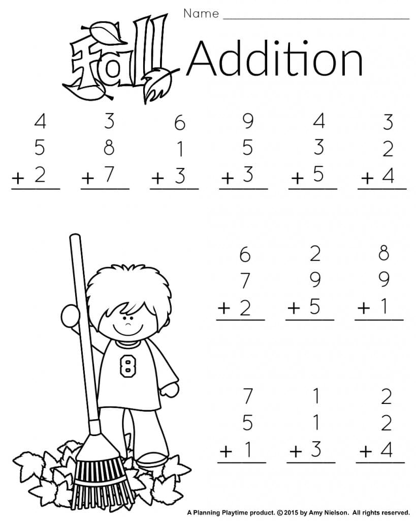 Printable First Grade Math Worksheets Free