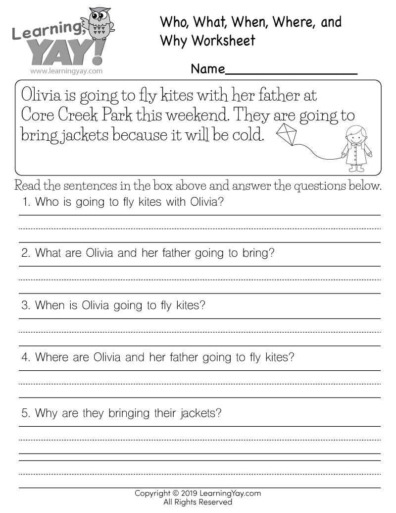 Language Arts Worksheets Printable Free