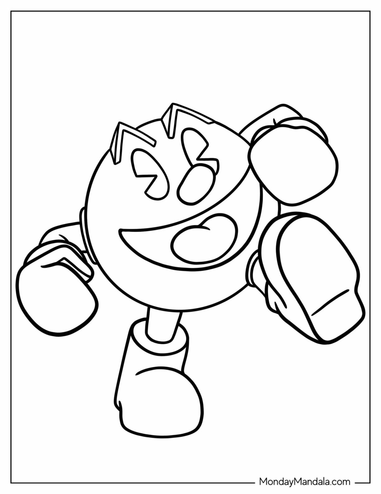 20 Pac Man Coloring Pages Free PDF Printables 