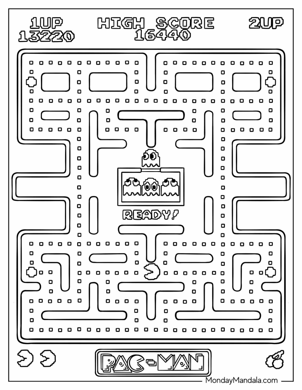 Pacman Preschool Printables