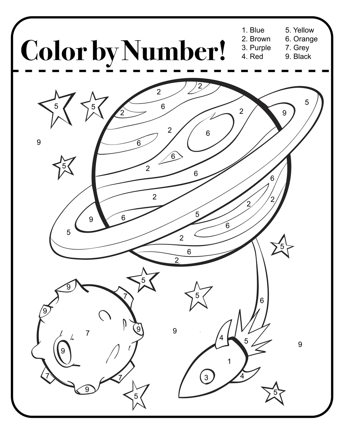 20 Space Printables For Preschoolers Stay At Home Educator 