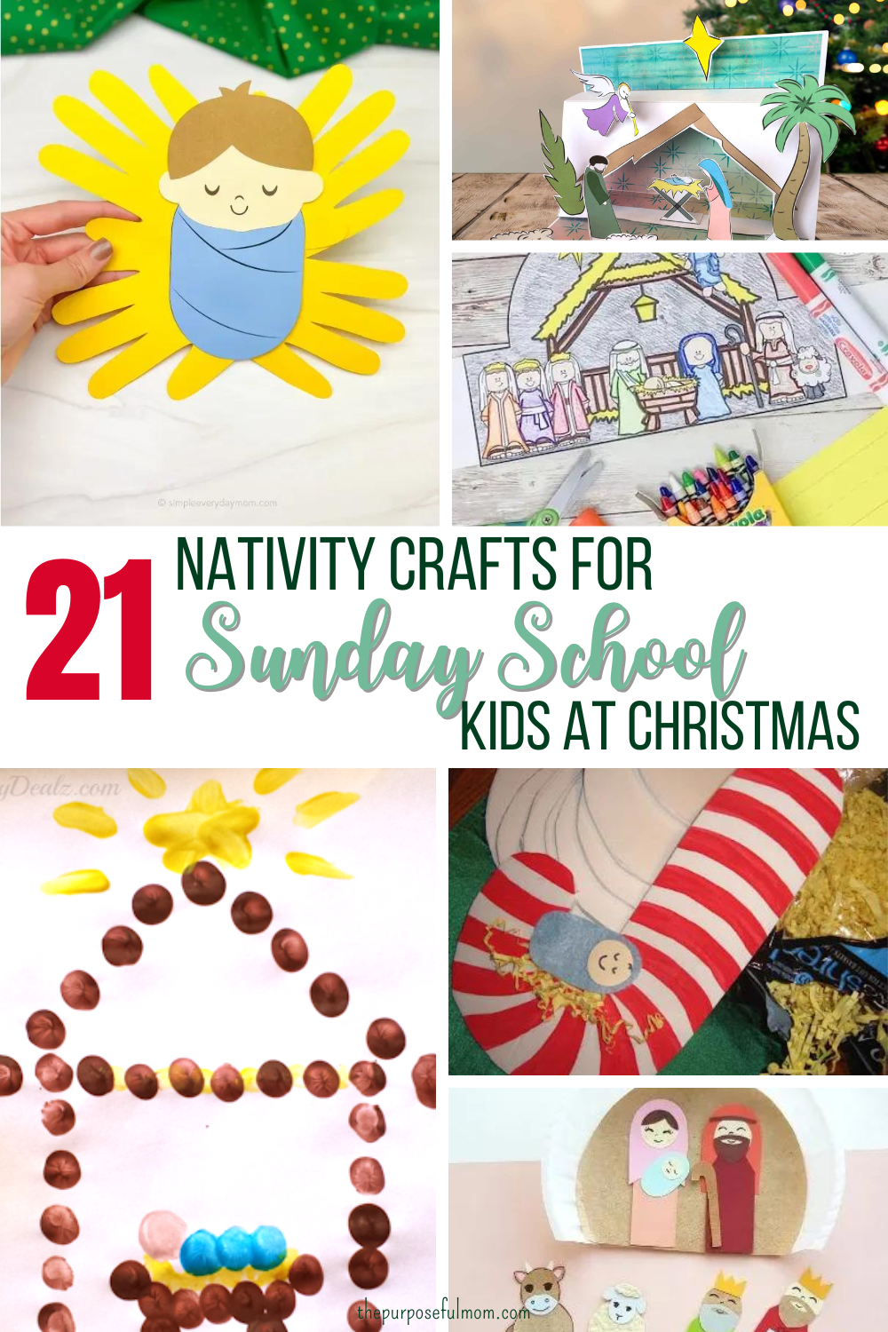 21 Nativity Crafts For Sunday School Kids At Christmas The Purposeful Mom