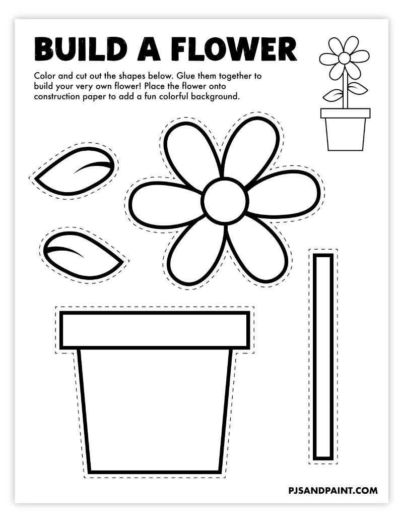 Spring Crafts Preschool Printable