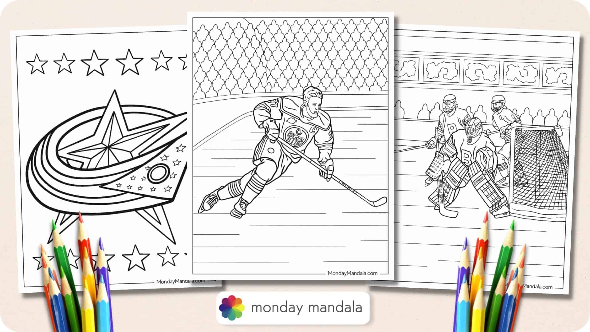 22 Hockey U0026 NHL Coloring Pages Free PDF Printables 