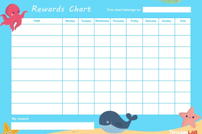 Free Printable Reward Charts For Preschoolers