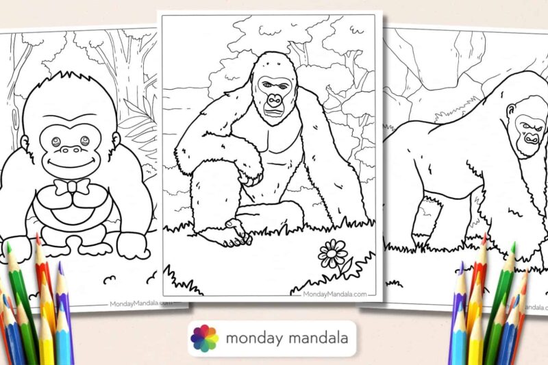 Gorilla Printable Free Preschool