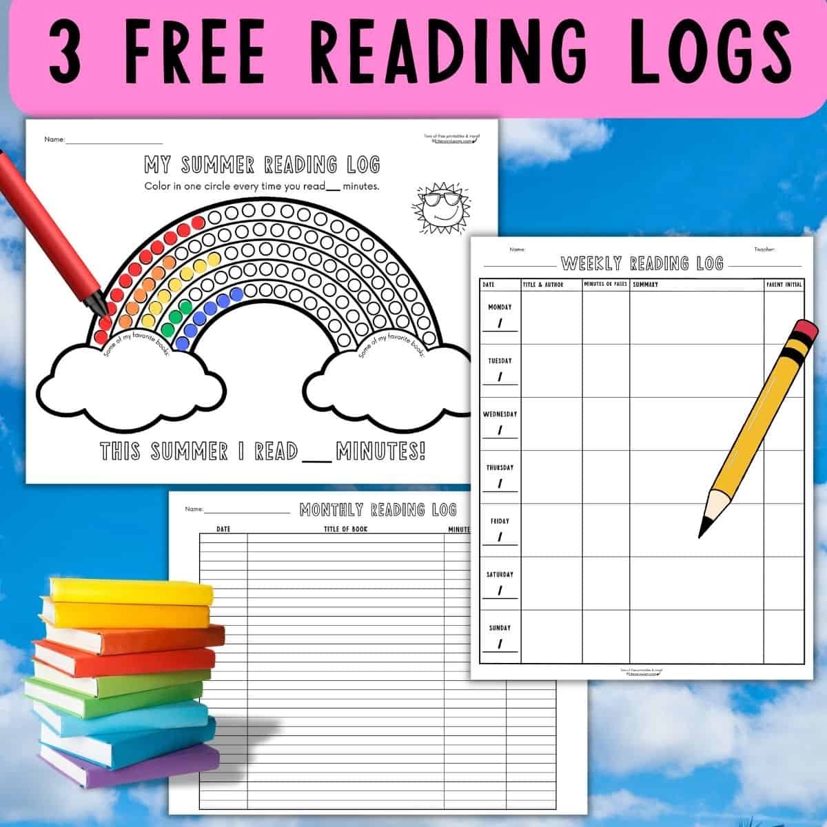 3 Free Printable Reading Log Templates Weekly Monthly U0026 Summer Literacy Learn 3 Free Printable Reading Log Templates Weekly Monthly U0026 Summer Literacy Learn