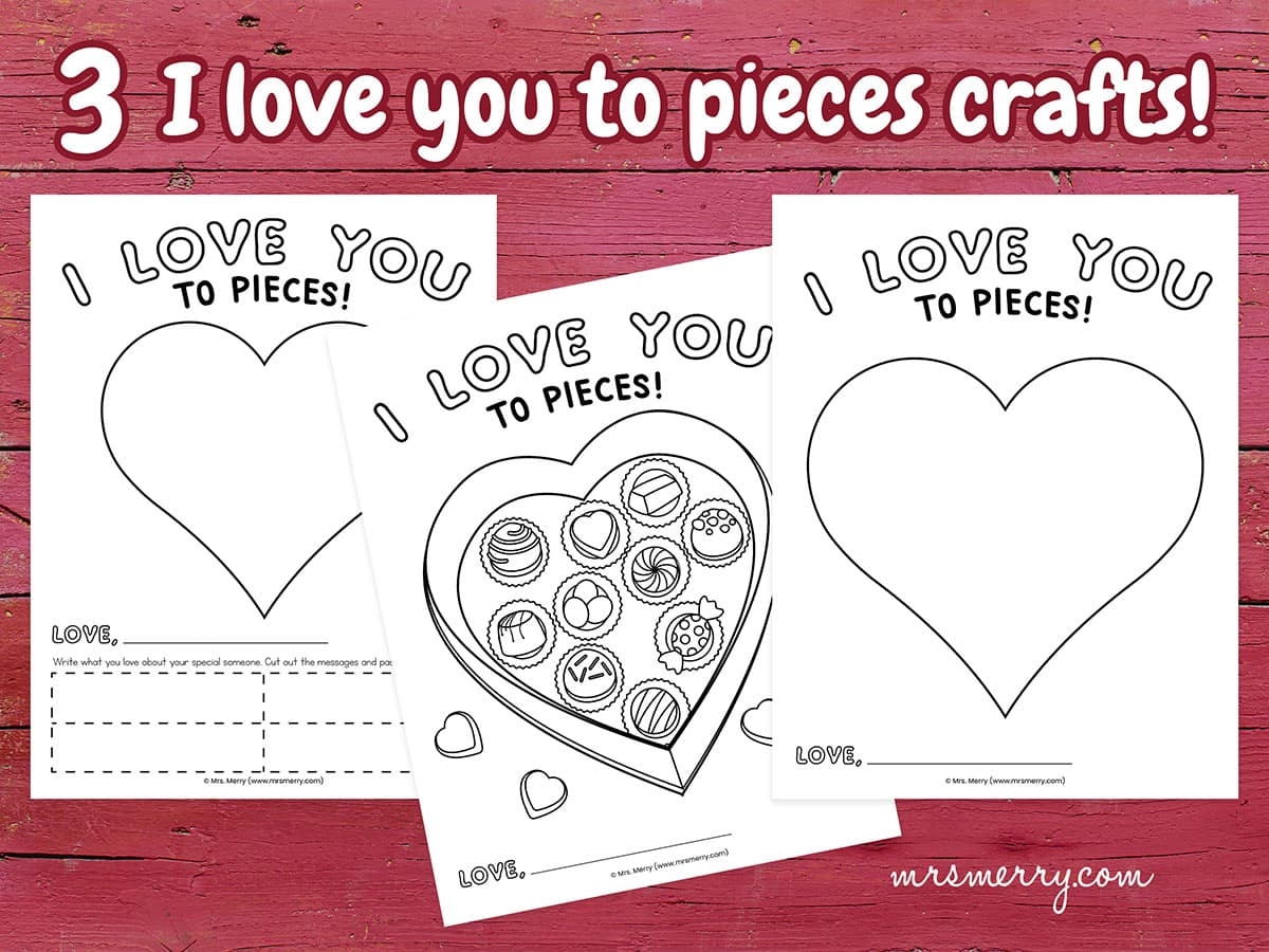 Preschool I Love You Rituals Printables