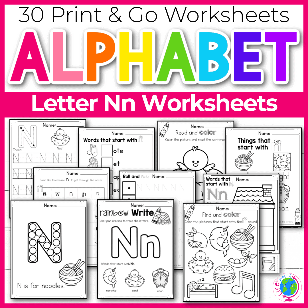Letter N Free Printables Preschool Letter N Free Printables Preschool