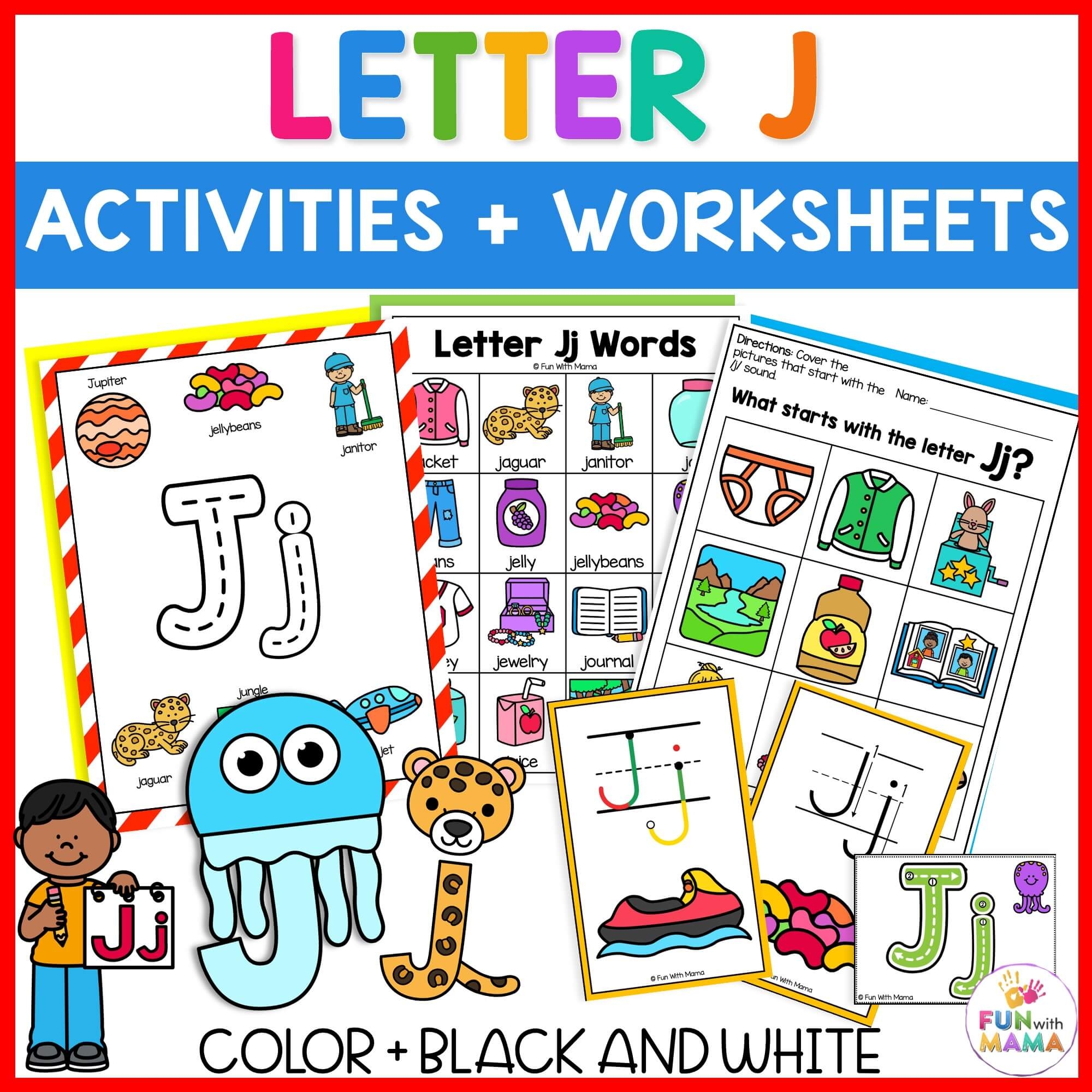 30 Letter J Activities Worksheets Fun With Mama