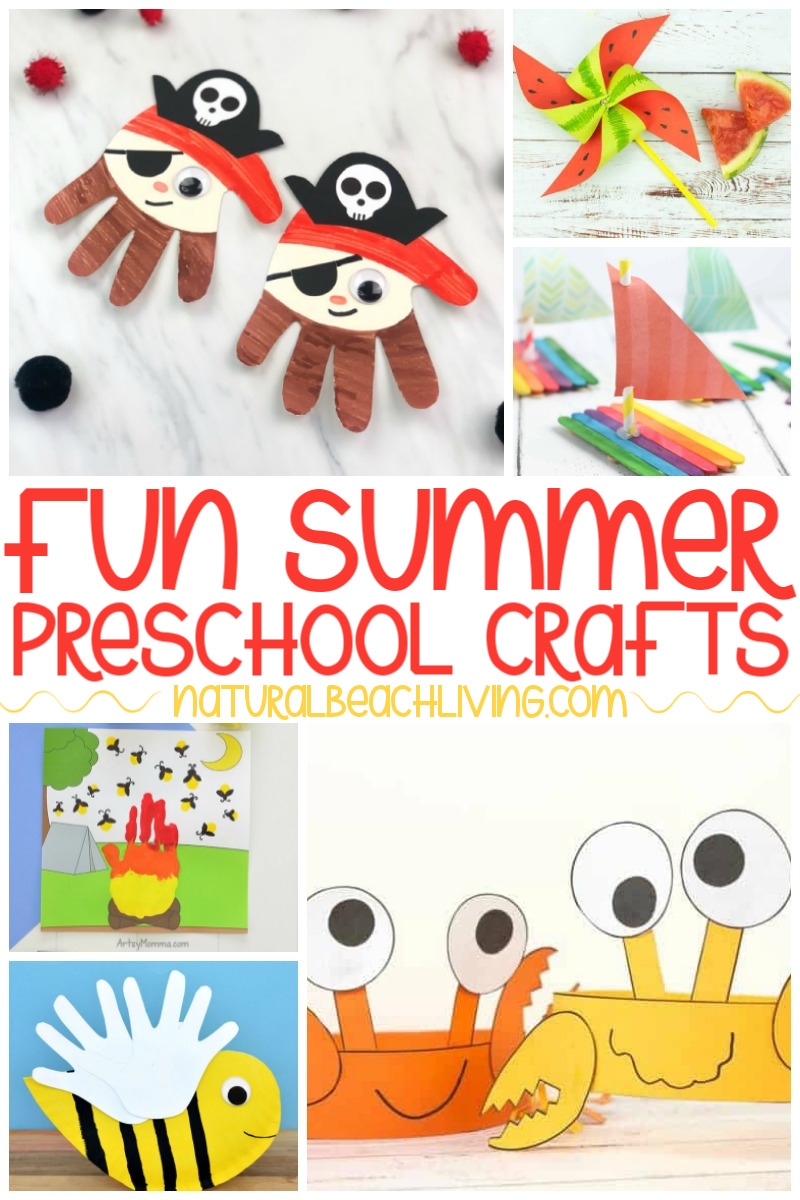 34 Summer Preschool Crafts Summer Art And Craft Activities Natural Beach Living