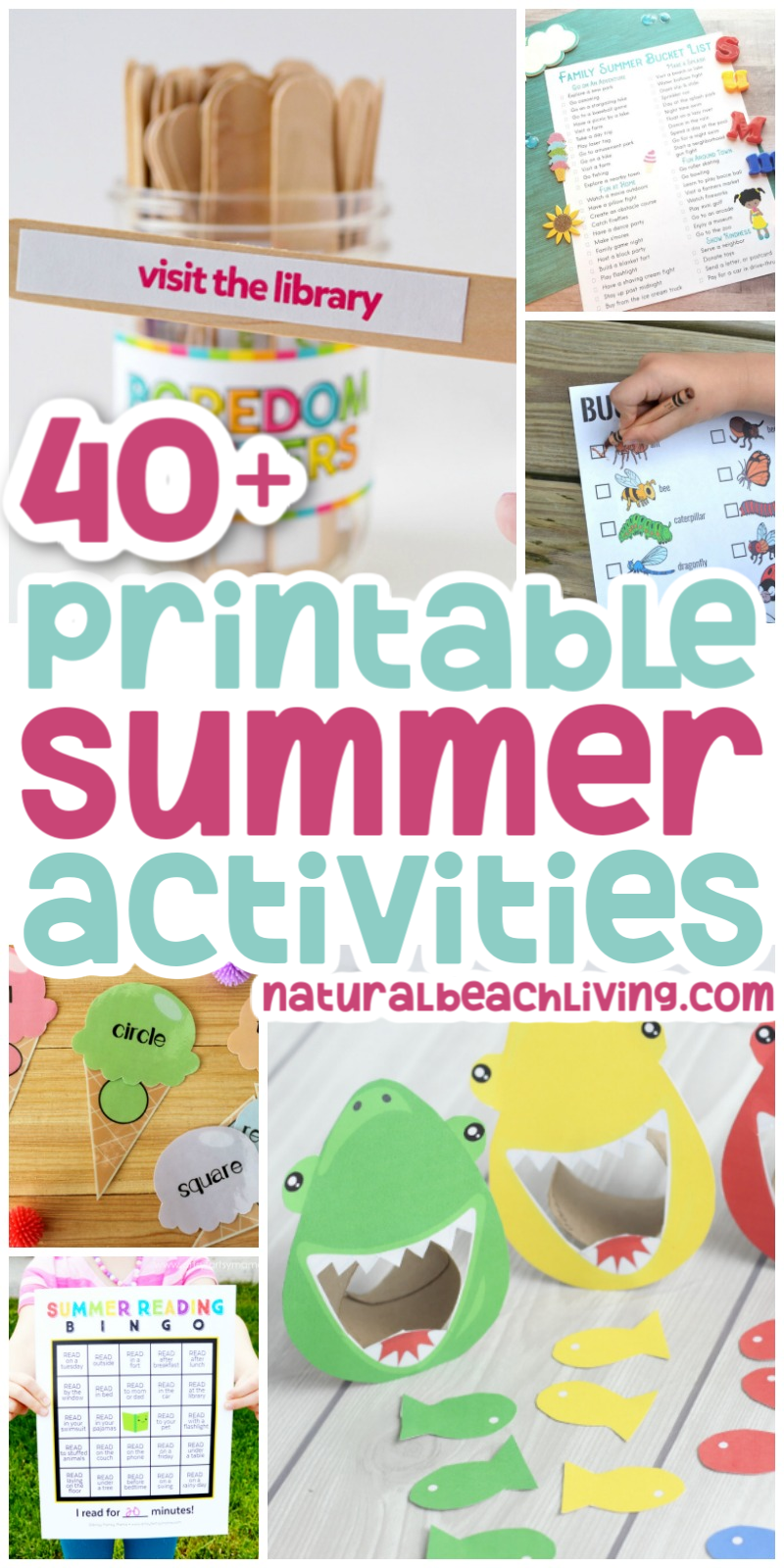 45 Fun Printable Summer Activities For Kids Natural Beach Living