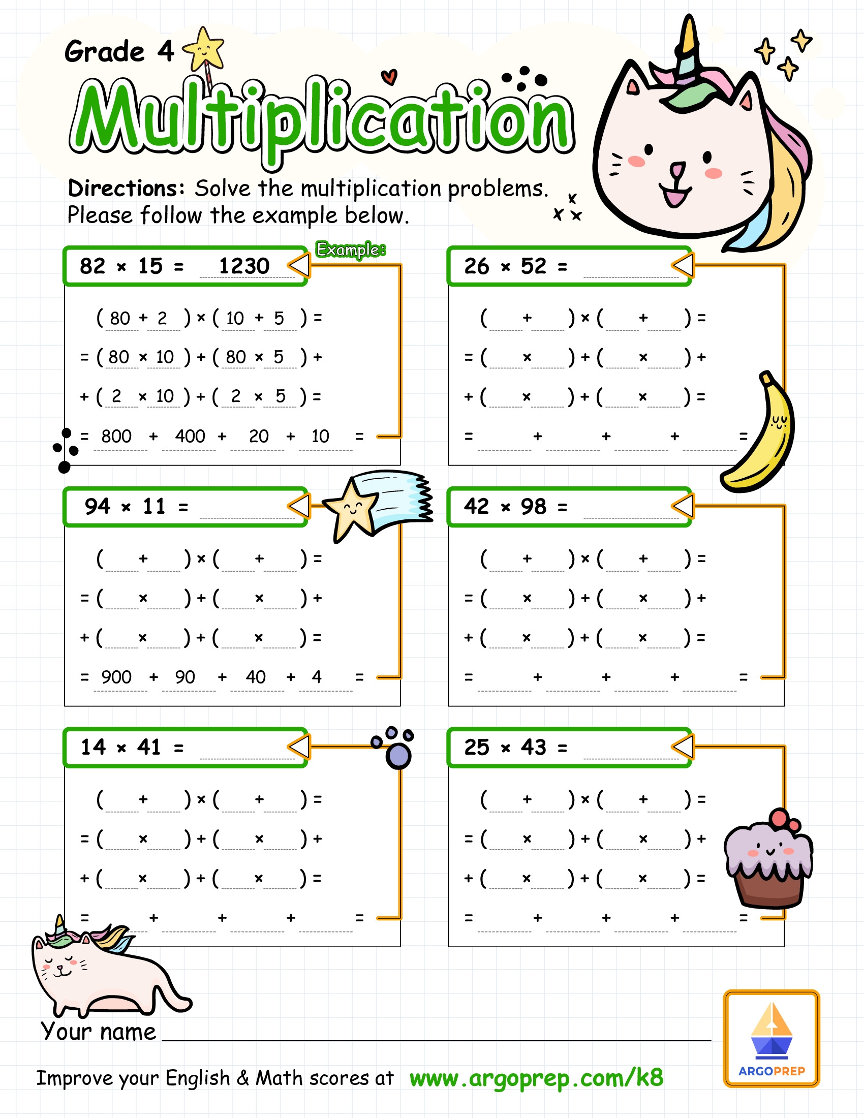 4th Grade Division Multi digit Multiplication Worksheets For Free ArgoPrep