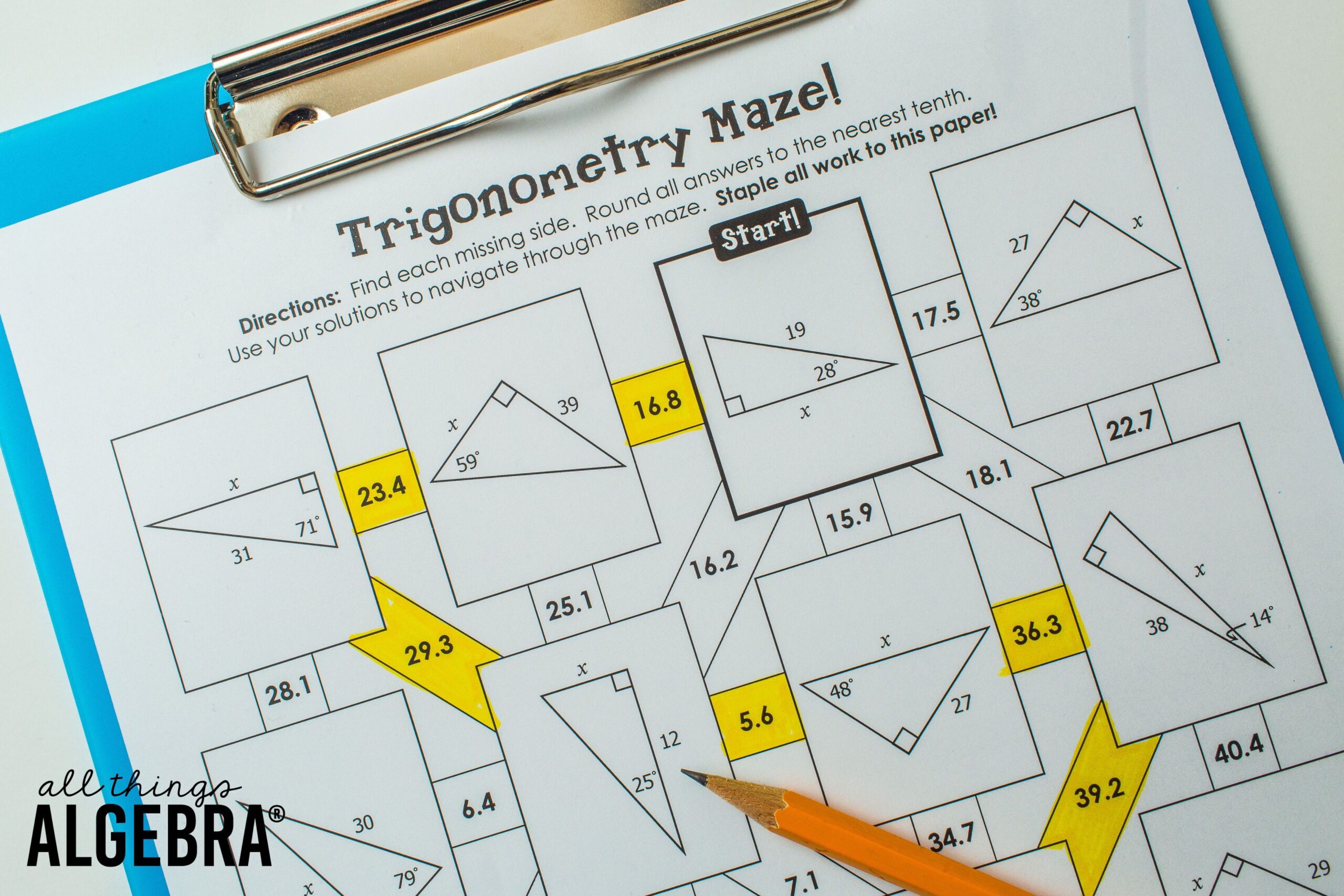 5 Resources For Right Triangles And Trigonometry 