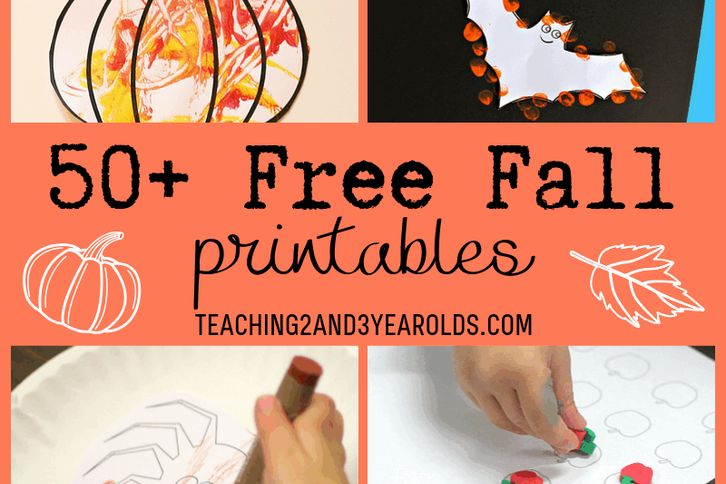 Preschool Fall Free Printable Activities