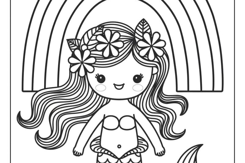 Preschool Printable Mermaid