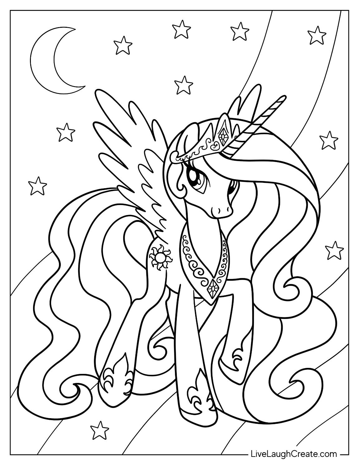 74 Unicorn Coloring Pages Free PDF Printables 