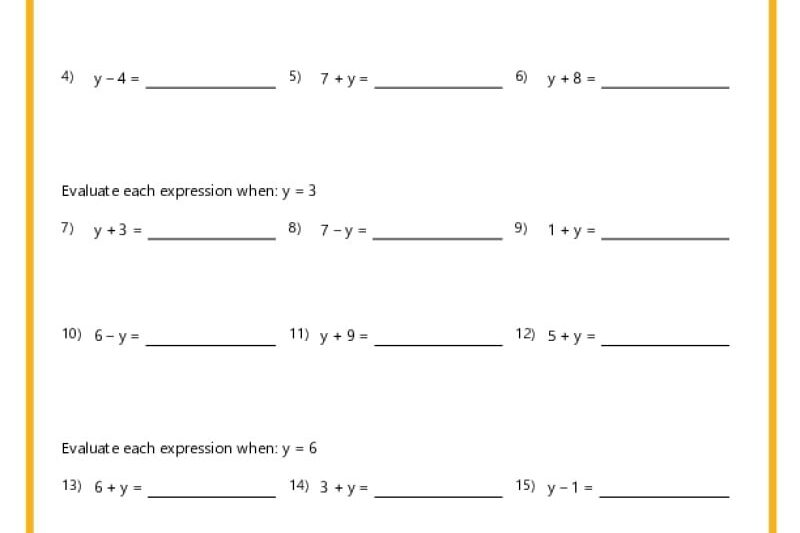 Math Worksheets For 7th Graders Printable