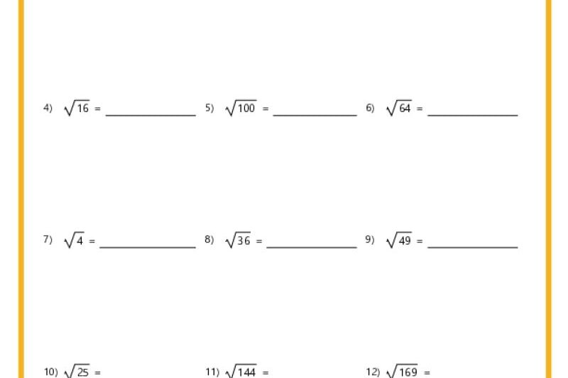 Free Printable Seventh Grade Math Worksheets