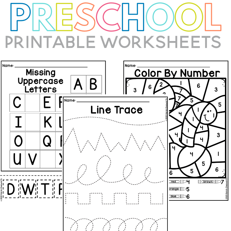 Printable Worksheets For Preschoolers
