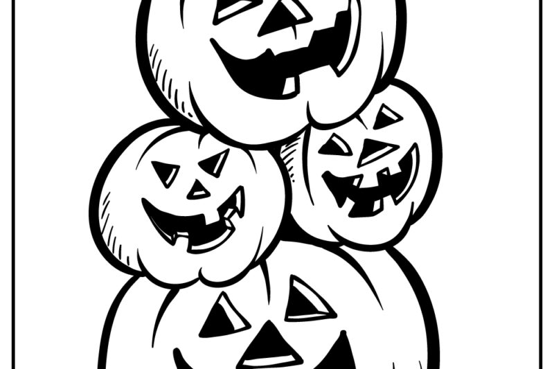 Preschool Halloween Printable Coloring Pages
