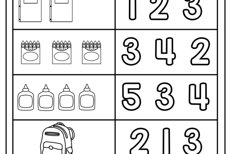 Math Preschool Activities Printable