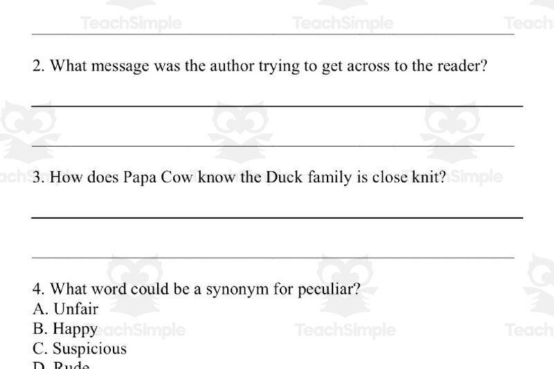 Recipe Reading Comprehension Worksheets