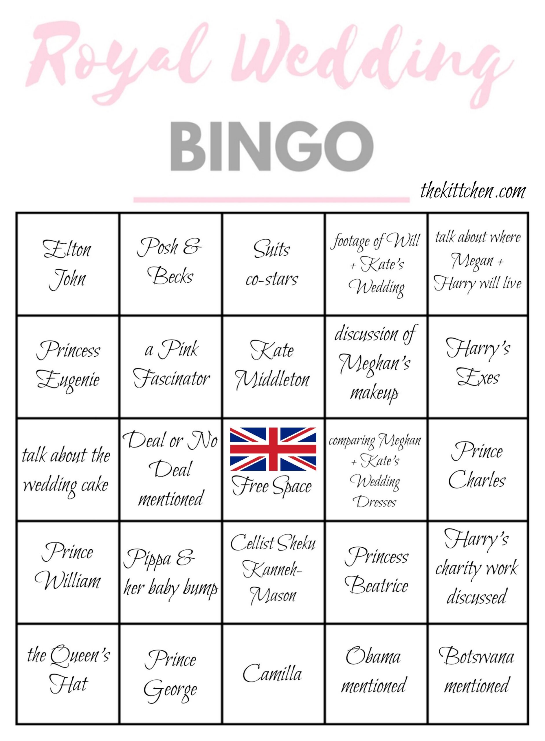Royal Wedding Printables Preschool